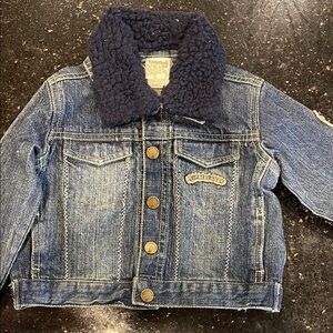 Kids Timberland Jean Jacket with Sherpa Collar